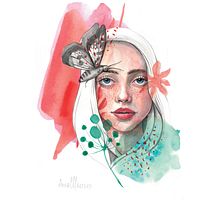 Illustrated portrait course , final project. Un proyecto de Ilustración tradicional y Bellas Artes de charters_anna - 08.10.2021