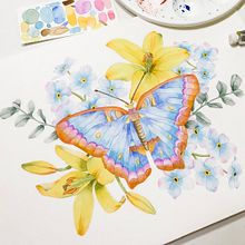 My project in Naturalist Illustrations with Watercolors: Drawing and Composition course. Traditional illustration, Drawing, Watercolor Painting, and Naturalistic Illustration project by Soo Ling - 10.08.2021