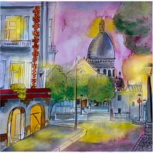 Paris. Traditional illustration, and Architecture project by Geraldine Vincent - 10.07.2021