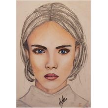 Meu projeto do curso: Ilustração com pastel e lápis de cor. Un progetto di Illustrazione tradizionale, Belle arti, Disegno a matita, Disegno, Disegno di ritratti, Disegno realistico e Disegno artistico di Marla Matos - 05.10.2021