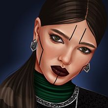 Digital portraits. Een project van Traditionele illustratie van Maya Gorozhankina - 09.10.2021