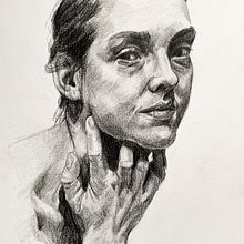My project in Artistic Portrait Drawing: Capture Authentic Expressions course. Un proyecto de Ilustración tradicional, Bellas Artes, Bocetado, Dibujo a lápiz, Dibujo, Dibujo de Retrato, Dibujo realista, Dibujo artístico y Dibujo anatómico de ruthp - 09.10.2021