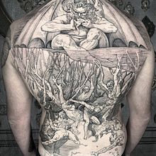 L'INFERNO DANTESCO DI DORE'. Tattoo Design, and Traditional illustration project by Marco Matarese - 10.09.2021