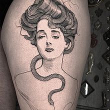 GIBSON GIRL. Un progetto di Design di tatuaggi e Illustrazione tradizionale di Marco Matarese - 09.10.2021