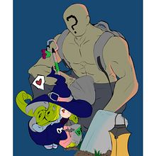 FUNeral and Gameface. Un projet de Conception de personnages, Illustration traditionnelle et Illustration numérique de fell_o_fell - 05.10.2021