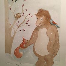 My project in Animal Characters in Watercolor for Children’s Books course. Traditional illustration, Fine Arts, Painting, Drawing, Watercolor Painting, Children's Illustration, and Narrative project by claudia.martinowski - 10.10.2021