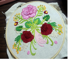 Mi Proyecto del curso: Técnica de bordado con paso atrás. Un proyecto de Bordado de senoritalinda21 - 04.10.2021