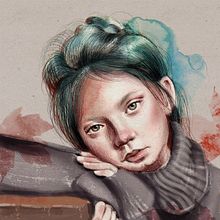 My project in Illustrated Portraits with Procreate course. Traditional illustration, Digital Illustration, and Portrait Drawing project by Rosangela Curti - 10.10.2021