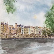 My project in Contemporary Watercolor Landscape Painting course. Un proyecto de Bellas Artes y Pintura a la acuarela de cappiellolou - 04.10.2021