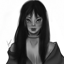 Ilustração de personagem feminina. Traditional illustration, and Design project by Mariana Senciani - 10.10.2021