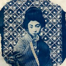 Mon projet du cours : Bluework : cyanotype et broderie. Un proyecto de Ilustración tradicional, Artesanía, Bellas Artes, Papercraft, Estampación, Bordado y DIY de Celine Excoffon - 22.10.2021