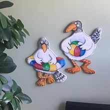 Seagulls having fun.. Character Design, To, Design, Art To, and s project by cynthiambogdanovich - 09.11.2021