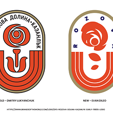 DFS Rozova Dolina Kazanlyk Football Club Logo Rework. Un projet de Design  , et Création de logos de Evan diLeo - 08.10.2021