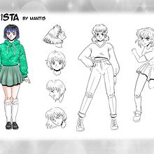 Mi Proyecto del curso: Creación de personajes manga. Traditional illustration, Character Design, Comic, and Manga project by Flora Mantis - 10.11.2021