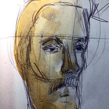 Mi Proyecto del curso: Cuaderno de retratos en acuarela. Painting, Watercolor Painting, Portrait Drawing, and Sketchbook project by Ivannia Lazzaro - 10.11.2021