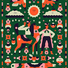 Día soleado. Traditional illustration, Fine Arts, Art Direction, and Motion Graphics project by Profe - 10.12.2021