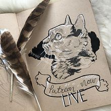 I made a patreon! Did an illustration to advertise it…. Traditional illustration, and Advertising project by Jenny Rae - 10.12.2021