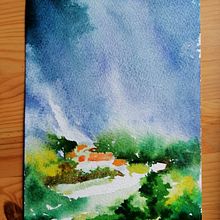 Mi Proyecto del curso: Paisajes naturales en acuarela Ein Projekt aus dem Bereich Bildende Künste, Malerei und Aquarellmalerei von Ana Villanueva Gil - 12.10.2021