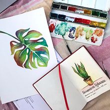 Scketchbook botánico. Un proyecto de Ilustración tradicional y Bellas Artes de Irene León - 12.10.2021