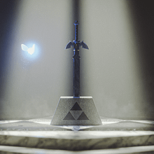 Master Sword/Temple of time. 3D, 3D Modeling, Color Correction, and Video Games project by Jose Monteros - 10.04.2021