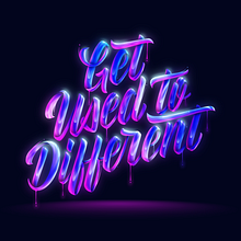 Proyecto final: Get used to different. Lettering, Digital Lettering, Digital Design, 3D Lettering, H, and Lettering project by Monica González Morales - 10.09.2021