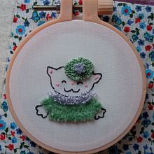Mi Proyecto del curso: Introducción al bordado con aguja mágica. Embroider, and Punch Needle project by Beatriz Pérez Peiró - 10.13.2021