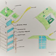 My project in Architectural Drawing: From Imagination to Conceptualization course. Architecture, Sketching, Drawing, and Architectural Illustration project by David Horgan - 10.13.2021