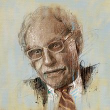Portrait of Hadley Arkes for World Magazine by Carne Griffiths. Un progetto di Illustrazione tradizionale e Illustrazione digitale di Carne Griffiths - 11.07.2021