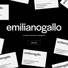 emilianogallostudio. UX / UI, Design, and Art Direction project by Emiliano Gallo - 10.14.2021
