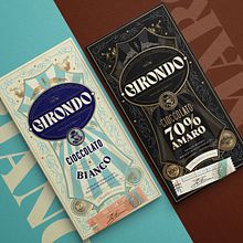 Girondo, cioccolato artigianale 🍫🇮🇹. Traditional illustration, Design, Design Management, Art Direction, Packaging, Drawing, Digital Drawing, Vector Illustration, Digital Illustration, and Graphic Design project by Emi Renzi - 10.14.2021