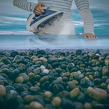 Mar planchado. Un projet de Photomontage de Christian Martinez - 14.10.2021