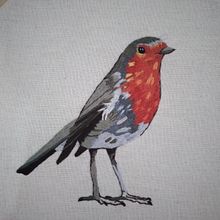 Mi Proyecto del curso: Pintar con hilo: técnicas de ilustración textil. Embroider, and Traditional illustration project by Katya Hernandez - 10.14.2021