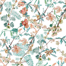Mi Proyecto del curso: Motivos para repetir : flores silvestres amarillas. Un proyecto de Ilustración tradicional, Pattern Design, Pintura a la acuarela y Estampación de Maica Gv - 15.10.2021