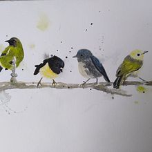 My project in Artistic Watercolor Techniques for Illustrating Birds course. Traditional illustration, Watercolor Painting, Realistic Drawing, and Naturalistic Illustration project by Joanna Roycroft - 10.15.2021