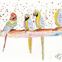 Mi Proyecto del curso: Acuarela artística para ilustración de aves. Traditional illustration, Watercolor Painting, Realistic Drawing, and Naturalistic Illustration project by Luis Alejandro Robayo León - 10.15.2021