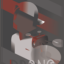 drone poster_Art Deco Style for Digital Illustration. Traditional illustration, Fine Arts, Poster Design, and Digital Illustration project by celine_esp21 - 10.07.2021