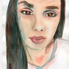 Mi Proyecto del curso: Retrato artístico en acuarela. Un progetto di Belle arti, Pittura, Pittura ad acquerello e Disegno di ritratti di Veronica Granata - 15.10.2021