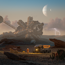 c4d. 3D e Ilustração tradicional projeto de Marcin - 02.02.2021