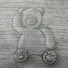 Dibuixos amb goma i carbonet- Ós de peluix.. Un projet de Dessin de Isabella Rodríguez - 15.10.2021