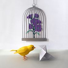 El pajarito y la pajarita. Design, Arts, Crafts, Sculpture, and Paper Craft project by Beatriz Costo - 10.15.2021