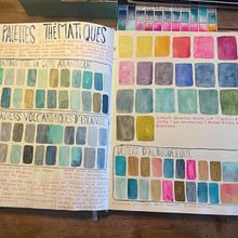My project in Creation of Color Palettes with Watercolor course. Traditional illustration, Fine Arts, Painting, Watercolor Painting, and Color Theor project by Grey Valantynne - 10.15.2021