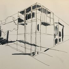 My project in Architectural Sketching with Watercolor and Ink course. Sketching, Drawing, Watercolor Painting, Architectural Illustration, Sketchbook & Ink Illustration project by David Horgan - 10.17.2021