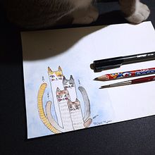 My Lovely Anabuls. Watercolor Painting project by Dita - 10.15.2021
