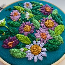 Florals No. 1. Embroider project by Coricrafts - 10.16.2021