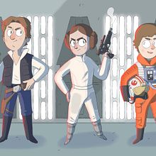 Maythe 4th be with you 2021. Un proyecto de Ilustración tradicional, Diseño de personajes, Dibujo digital, Animación, Animación de personajes y Animación 2D de Rabbit's Hollow - 04.05.2021