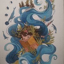 Mi Proyecto del curso: Técnicas de acuarela para ilustraciones de ensueño. Traditional illustration, Drawing, Watercolor Painting, and Editorial Illustration project by miriam_him - 10.16.2021