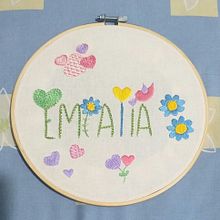 Mi Proyecto del curso: Técnicas básicas para bordar letras. Embroider project by sandracontrerasg28 - 10.17.2021