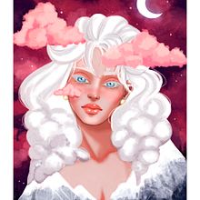 Avalanche Girl. Traditional illustration project by Nathalia Beatriz de Felipe - 10.16.2021