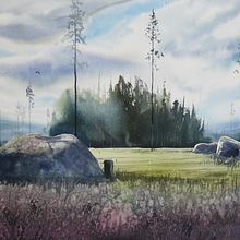 Rocks. Watercolor Painting project by Christian Koivumaa - 10.17.2021