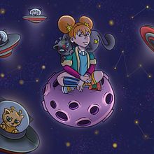 Mi Proyecto del curso: Creación de personajes para cuentos infantiles con Procreate. Projekt z dziedziny Trad, c, jna ilustracja, Projektowanie postaci, Ilustracja c, frowa, Ilustracje dla dzieci, R, sunek c i frow użytkownika Lydia Gómez García - 17.10.2021